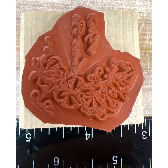 2001 STAMPIN' UP! Flower of The Month Wood Mounted Rubber Stamp set of 12 - Picture 5 of 5